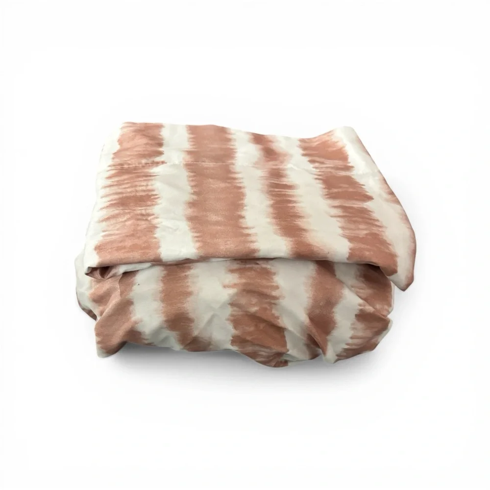 Cynthia Rowley Rust and White Tie-Dye Sheet Set